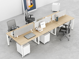Moderno <span class=keywords><strong>Open</strong></span> <span class=keywords><strong>Office</strong></span> Staff Workstation scrivania 4-6 posti Coworking Space MFC materiale mobili per ufficio o scuola - Product Image 1