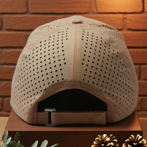 Casquettes de baseball structurées à 6 panneaux avec visière incurvée, entièrement perforées au laser, personnalisables en gros, haute performance, Gorras Perforadas Topi Laser Cut - Product Image 2