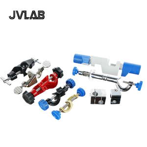 Abrazadera <span class=keywords><strong>de</strong></span> <span class=keywords><strong>Laboratorio</strong></span> <span class=keywords><strong>de</strong></span> Doble Cabezal, Estilo Británico/Alemán, <span class=keywords><strong>de</strong></span> Aleación <span class=keywords><strong>de</strong></span> Cobre, Hierro y Aluminio, con Marco <span class=keywords><strong>de</strong></span> Hierro y Fijación Superior para Cables - Product Image 2