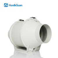 Ventilateur de gaine en ligne HF 4 pouces 100 mm, kit de ventilation d'évacuation avec contrôleur, silencieux, plastique, puissant, silencieux, 830 420 100 CFM