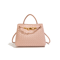 Sac à main en PU personnalisé pour femme, sac fourre-tout de luxe, texture haut de gamme, motif tissé léger, poche multicouche, sac à bandoulière magnétique BULAIDAI