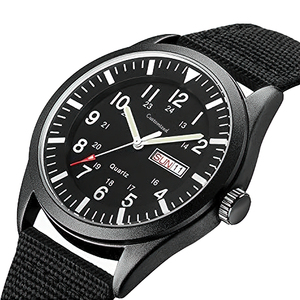 Nuovo orologio data e settimana 12/24 ore display orologi da uomo. Cinturino in Nylon per orologio Casual Shi Ying - Product Image 2