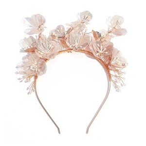 Diadema de Flores de <span class=keywords><strong>Alambre</strong></span> de Cobre Hecha a Mano, Estilo Japonés y Coreano, Accesorios <span class=keywords><strong>para</strong></span> el Cabello de Novia, Tocado <span class=keywords><strong>para</strong></span> Mujer - Product Image 5