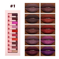 Ensemble de 10 pièces de protection solaire minérale longue durée imperméable et de mini gloss à lèvres liquide hydratant de haute qualité