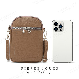 กระเป๋าโทรศัพท์แนวตั้ง Pierre Loues รุ่นมินิ แบบสะพายข้าง ปิดด้วยซิป สำหรับโทรศัพท์ Apple ใช้ได้ทุกวัน - Product Image 3