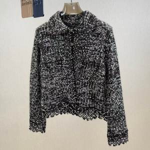 Primavera e autunno nuovo stile a fiori con risvolto in garza a maniche lunghe in maglia <span class=keywords><strong>Cardigan</strong></span>, Top Coat alla moda ed elegante da <span class=keywords><strong>donna</strong></span> - Product Image 5