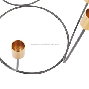 Candelabros Metálicos y Portavelas de Latón para Decoración de Bodas y Hogar, Venta al Por Mayor - Product Image 3