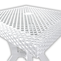 Juego de Muebles de Ratán para Exteriores de Diseño Moderno, Fabricado en Italia, de Alta Calidad, Resistente a la Intemperie, para Hoteles, HORECA, Patios, Comedores, Apartamentos y Escuelas