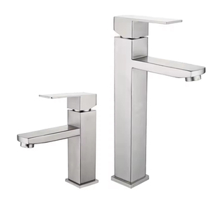 Rubinetto <span class=keywords><strong>Miscelatore</strong></span> per Lavabo Bagno Monocomando Acqua Calda e Fredda in Acciaio Inox 304 <span class=keywords><strong>Nero</strong></span> Bestseller - Product Image 1