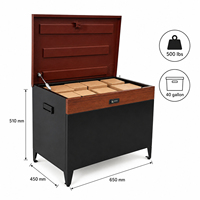 Boîte de dépôt de colis de grande taille pour l'extérieur, sécurisée, verrouillable, boîte de livraison de colis, fente pour courrier, boîte de porche étanche pour plusieurs colis