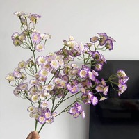 KEWEI 1894 Recommandé : Fleurs artificielles en soie, 98 têtes, Gypsophile et Marguerite, pour décoration de table et d'intérieur