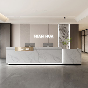 Bancone Reception Moderno per Aziende, Hotel, Negozi, Centri di Formazione, Saloni di Bellezza e Cassa - Product Image 3