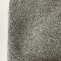 900g70Wool 25polyester couleur unie, tissu en laine à cheveux longs double face pour manteaux et chapeaux pour hommes et femmes
