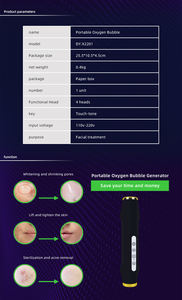 Appareil de soin du visage à bulles de CO2 portable 3 en 1, machine de soin du visage magique, hydratation du visage, machine à bulles de CO2 - Product Image 5
