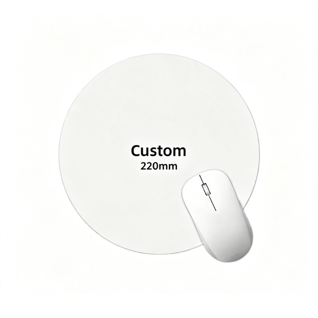Custom Round Mouse Pad 3mm Thick Stitched Edge Non Slip Rubber Mouse Mat Custom Printed Logo for Computer Laptop Office Use
