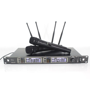 Bộ Micro Không Dây Âm Thanh Rõ Ràng Và Hiện Tại Chuyên Nghiệp AD4D Cardioid UHF Với 2 Mic Cầm Tay Dùng Pin - Product Image 3