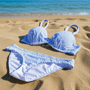 <span class=keywords><strong>Bikini</strong></span> <span class=keywords><strong>di</strong></span> <span class=keywords><strong>Lusso</strong></span> Personalizzato con Strass Integrali ad Asciugatura Rapida e Stampa a Caldo Taglie Forti XL Morbido e Confortevole Reggiseno da Bagno Foderato Lucido - Product Image 4
