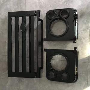 Juego de Parrilla para Land Rover <span class=keywords><strong>Defender</strong></span> <span class=keywords><strong>Antiguo</strong></span> 1998-2016 Estilo SVX Kit de Parrilla Negra LR008362 Autopartes - Product Image 3