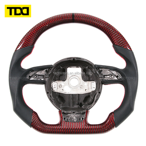 Volant en fibre de carbone véritable TDD compatible avec Audi A4A5S4S5A6S6A 2014 Audi S6 Volant en carbone - Product Image 2