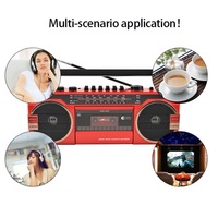 Lecteur de cassettes vintage Haut-parleur sans fil Radio FM Batterie rechargeable