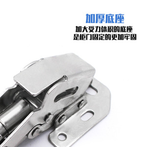 Furniture Hinge Steel No Drill Half Mortise Soft Closing Cabinet Door Hardware Modern Design - Product Image 5