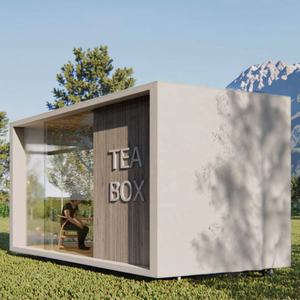 Aangepaste High-End Container Theesalon-Grote Ramen Met Gordijnen - Product Image 2