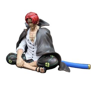 Figure Anime Akakami No Shankusu 2024, Pirata con Cappello di Paglia in Posizione Seduta, GK Capelli Rossi, Scena di Bere, Serie Quattro Imperatori Resonance - Product Image 1