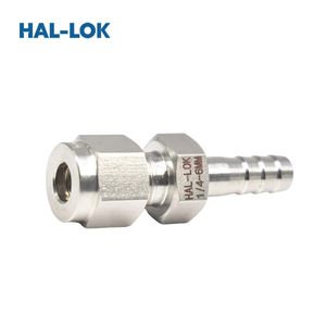 Raccords de tuyau HAL-LOK SKB-6M-04 en acier inoxydable poli, raccords de compression haute pression pour tubes, connecteurs de 10 mm forgés soudés BSP - Product Image 1