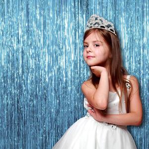 Fondale Metallico Argento con Frange Luccicanti per Matrimoni, Decorazione Murale per Feste, Sfondo per Cabina Fotografica, Tenda Glitterata - Product Image 4