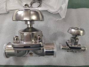 Vô trùng cho van màng bằng tay bằng thép không gỉ vệ sinh 304/SS316L cho loại đập - Product Image 5