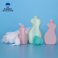 Prix d'usine, flacons de forme spéciale, emballages liquides vides personnalisés, contenants cosmétiques en plastique PE
