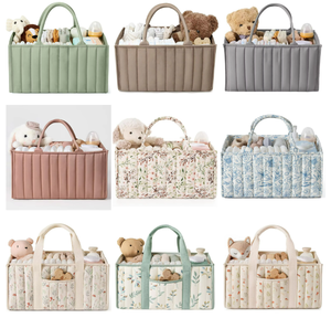 Panier à couches multifonctionnel portable OEM ODM pour maman, <span class=keywords><strong>sac</strong></span> <span class=keywords><strong>de</strong></span> rangement pour couches <span class=keywords><strong>de</strong></span> bébé imprimé - Product Image 1