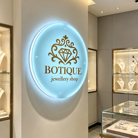 Letrero Luminoso Acrílico Personalizado Moderno para Salones de Belleza y Joyerías, Panel LED 3D para Tiendas de Cosméticos