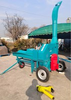 Haute qualité paille alimentation animale herbe fourrage hachoir coupe-paille Machine meuleuse combinée Machine herbe hachoir pour bétail