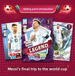 <span class=keywords><strong>Caja</strong></span> <span class=keywords><strong>de</strong></span> Cartas Coleccionables <span class=keywords><strong>de</strong></span> Edición Limitada <span class=keywords><strong>de</strong></span> Estrellas del Fútbol Mundial, Incluyendo a Messi y Ronaldo, con Lámina Dorada para Fanáticos del Fútbol - Product Image 4