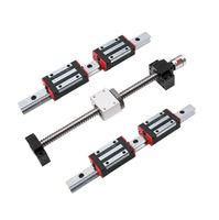 Kit de rails de guidage linéaire CNC 3 axes 1000 mm HGH25CA en acier à roulements GCr15 avec bloc pour routeur CNC et machine de fraisage