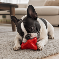 Jouet distributeur de friandises pour chien TPE Twist Bone, jouet interactif à mâcher en forme d'os pour la distribution de nourriture, jouet de puzzle IQ résistant aux morsures pour chiens