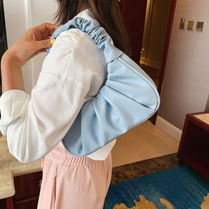 Nouveau sac à main mini fourre-tout plissé en cuir PU écologique de luxe pour femmes de <span class=keywords><strong>marque</strong></span> - Product Image 4