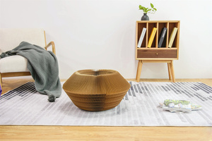 <span class=keywords><strong>Pouf</strong></span> en papier nid d'abeille Ihpaper, pliable, rond, <span class=keywords><strong>futon</strong></span>, <span class=keywords><strong>pouf</strong></span> rond multi-formes pour salon - Product Image 3