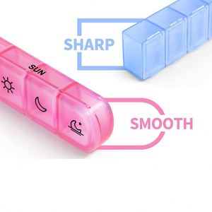 Nouveau produit : Grand organisateur hebdomadaire portable 3 compartiments, boîte à pilules 7 jours 28 cases - Product Image 2