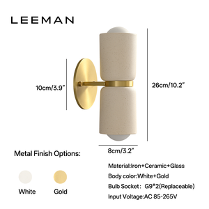 Modern tasarımcı seramik duvar aplik LED başucu duvar montaj fikstür oturma odası yatak restoran otel banyo Entryways için - Product Image 2