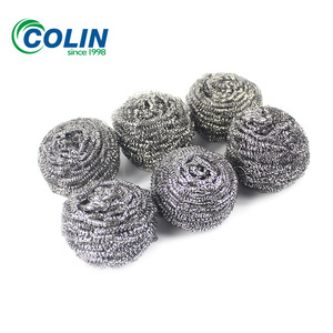 Bolas de Limpieza de Alambre de Acero Inoxidable 410 para Uso Doméstico, Suministro Directo de Fábrica, Venta al por Mayor, Paquete de 12 con Bolsas de Plástico Dobles - Product Image 3