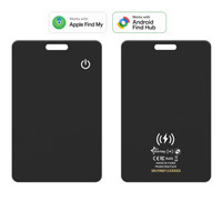 Carte de suivi intelligente à chargement sans fil, localisateur GPS, double système iOS Android, pour portefeuille fin
