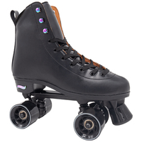 Haut de gamme Professionnel Rouleau & Quad Skate Chaussures En Cuir Vamp Châssis En Aluminium PU Roues ABEC-7 En Acier Au Carbone Roulements