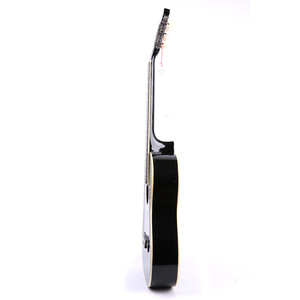 <span class=keywords><strong>Chitarra</strong></span> <span class=keywords><strong>Classica</strong></span> Artigianale in Legno di Tiglio, Strumento Musicale Nero da 39 Pollici - Product Image 3