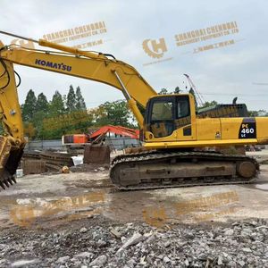 Excavadora de cadenas Komatsu PC460LC usada en excelentes condiciones de funcionamiento, procedente de Japón, 46 toneladas, máquina de construcción de segunda mano en venta - Product Image 2