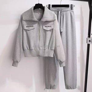 Nouvelle collection 2025 : Ensemble décontracté haut de gamme pour femme – Sweat à capuche et pantalon large pour le sport et les loisirs (2 pièces) - Product Image 2