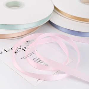 Nine-Colored Ribbon Satin Ribbon 1Cm Polyester Decorative Craft Supply Handmade Diy Bow Hair Accessory - Product Image 2