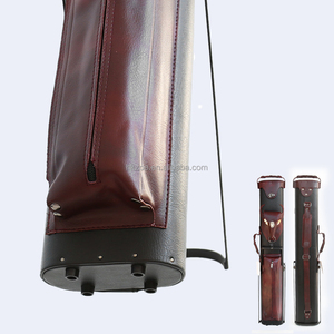 PU Hard Shell Pool Cue Case Billiard Cue Cover with Metal Stand Lightweight Water Resistant 6 Hole Storage - Product Image 4