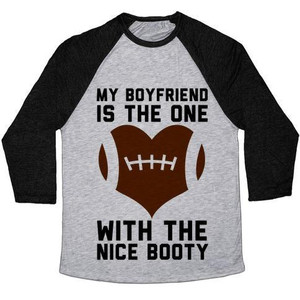 แฟนของฉันคือเสื้อยืดเบสบอลแบบทรีเบลนด์สำหรับทุกเพศ - Product Image 4